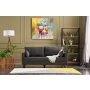 Atelier del Sofa Sofa dvosed Bella Sofa For 2 Pr Anthracite - slika 1