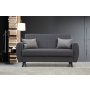 Atelier del Sofa Sofa dvosed Alkon Dark Grey - slika 1