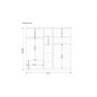HANAH HOME Ormar Bahar 605 White - slika 5