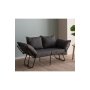 Atelier del Sofa Sofa dvosed Viper 2 Seater Dark Grey - slika 1
