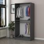 HANAH HOME Ormar Kale Plus Membrane Anthracite 210 - slika 5