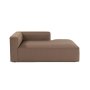 Atelier del Sofa Fotelja Mora XL Chl Right Brown - slika 1