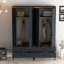 HANAH HOME Ormar Kumsal TT Walnut Anthracite - slika 3