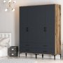 HANAH HOME Ormar Kumsal TT Walnut Anthracite - slika 4