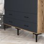 HANAH HOME Ormar Kumsal TT Walnut Anthracite - slika 5