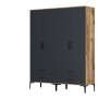 HANAH HOME Ormar Kumsal TT Walnut Anthracite - slika 1