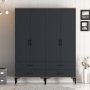 HANAH HOME Ormar Kumsal TT Walnut Anthracite - slika 2