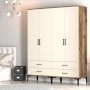 HANAH HOME Ormar Kumsal TT Walnut Cream - slika 4