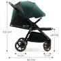 KINDERKRAFT Kolica Mitzy Jade Green - slika 2