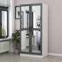 HANAH HOME Ormar Kale Mirror Anthracite White 190 - slika 1