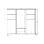 HANAH HOME Ormar Royal 506180 White - slika 5