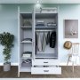 HANAH HOME Ormar Yaman 1600 032 White - slika 3