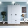 HANAH HOME Ormar Yaman 1600 032 White - slika 5