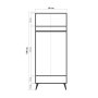 HANAH HOME Ormar City Gardrop Daisy - slika 4