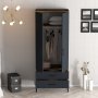 HANAH HOME Ormar Kumsal T Walnut Anthracite - slika 3