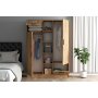 HANAH HOME Ormar Farah 4 5 Wardrobe Atlantic Pine - slika 3