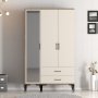 HANAH HOME Ormar Kumsal RT Walnut Cream - slika 2