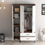 HANAH HOME Ormar Kumsal RT Walnut White - slika 4