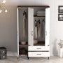 HANAH HOME Ormar Kumsal RT Walnut White - slika 5