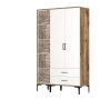 HANAH HOME Ormar Kumsal PT Walnut White - slika 1