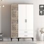 HANAH HOME Ormar Kumsal PT Walnut White - slika 2
