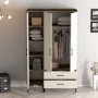 HANAH HOME Ormar Kumsal ST Walnut Cream - slika 4