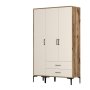 HANAH HOME Ormar Kumsal ST Walnut Cream - slika 1