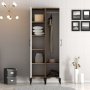 HANAH HOME Ormar Kumsal PP Walnut White - slika 3