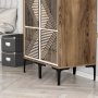 HANAH HOME Ormar Kumsal PP Walnut White - slika 5