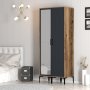 HANAH HOME Ormar Kumsal RS Walnut Anthracite - slika 4