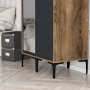 HANAH HOME Ormar Kumsal RS Walnut Anthracite - slika 5