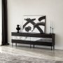 HANAH HOME TV polica Leon Black Fume - slika 2