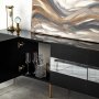 HANAH HOME TV polica Leon Gold Fume - slika 4