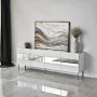 HANAH HOME TV polica Leon White Silver - slika 3