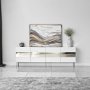 HANAH HOME TV polica Leon White Silver - slika 2