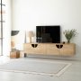 HANAH HOME TV polica Grotte Sapphire Oak - slika 2