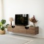 HANAH HOME TV polica Grotte Walnut - slika 2