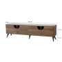 HANAH HOME TV polica Grotte Walnut v2 - slika 5
