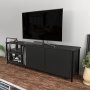HANAH HOME TV polica Primrose Black Anthracite - slika 3