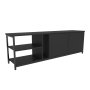 HANAH HOME TV polica Primrose Black Anthracite - slika 1