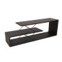 HANAH HOME TV polica Zigzag Dark Brown - slika 1