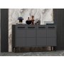 HANAH HOME TV polica Stria Anthracite - slika 3