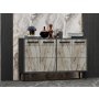 HANAH HOME TV polica Stria Anthracite Marble - slika 3