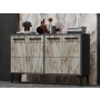 HANAH HOME TV polica Stria Anthracite Marble - slika 4