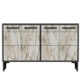 HANAH HOME TV polica Stria Anthracite Marble - slika 1