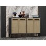 HANAH HOME TV polica Stria Anthracite Sapphire Oak - slika 3
