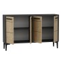 HANAH HOME TV polica Stria Anthracite Sapphire Oak - slika 5