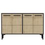 HANAH HOME TV polica Stria Anthracite Sapphire Oak - slika 1