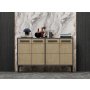 HANAH HOME TV polica Stria Anthracite Sapphire Oak - slika 2