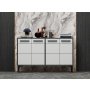 HANAH HOME TV polica Stria Anthracite White - slika 2